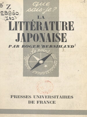 cover image of La littérature japonaise